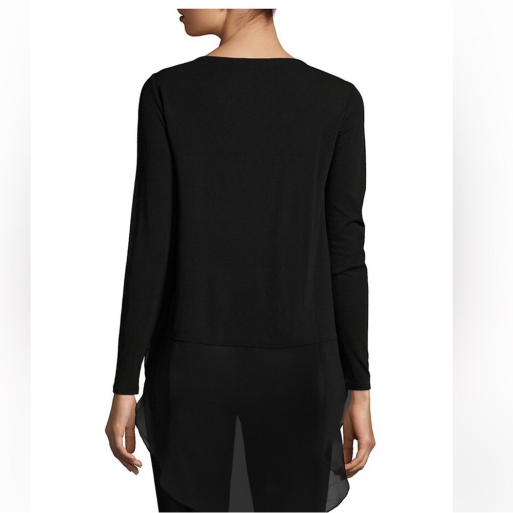 Eileen Fisher Woman Bateau Neck Silk Tunic, Sz1X, NWT - Picture 2 of 7